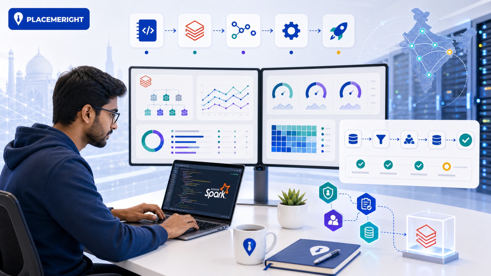 Hiring Databricks Engineers in India: Screening for Spark Performance and Production Pipelines hero image for PlaceMeRight blog